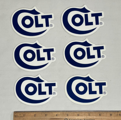 Colt Revolver Sticker COLT STICKERS DECALS LOT OF 6 - 2023 GUN SHOW pistol police military ...