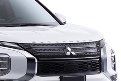 Genuine Mitsubishi Hood Bonnet Emblem Badge Nameplate CHROME Color ''OUTLANDER''  
