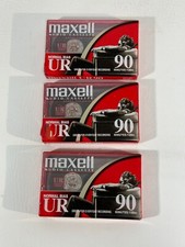 NEW - Maxell Audio Cassette Normal Bias UR 90 Minute set of 3 