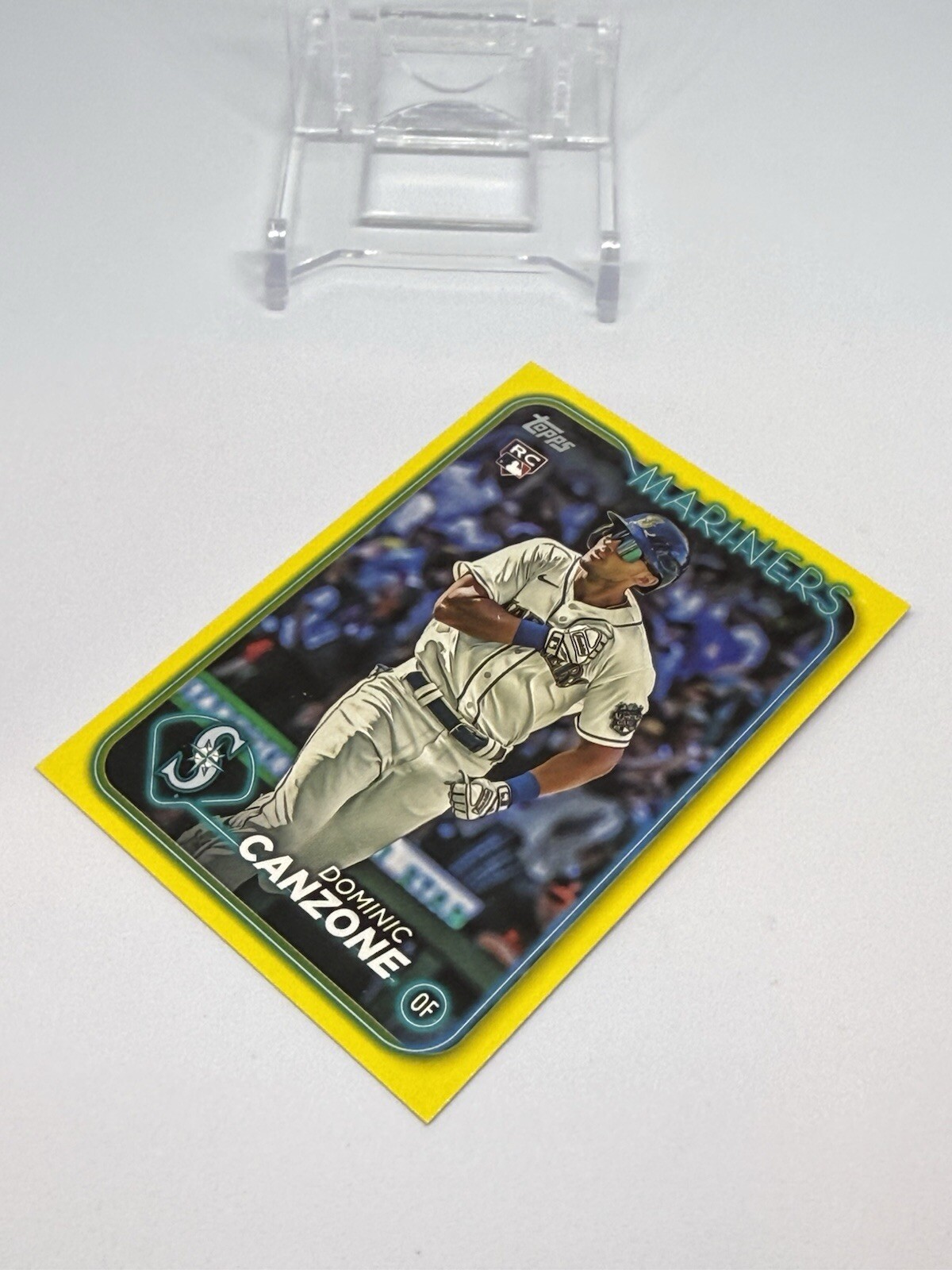 2024 Topps Yellow #195 Dominic Canzone Rookie Mariners
