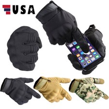 Men Tactical Full Finger Gloves Hunting Bike Touch Screen Military Gloves