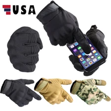 Men Tactical Full Finger Gloves Hunting Bike Touch Screen Military Gloves