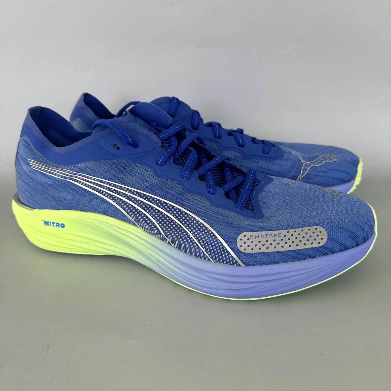 Scarpe da corsa da uomo blu verdi taglia 11 5 Puma Liberate Nitro 2 377315 02