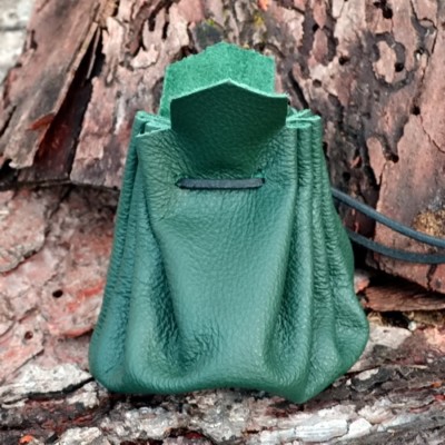 Mittelalterlicher Lederbeutel / M - Beutel, Säckchen, Leder, Mittelalter, LARP