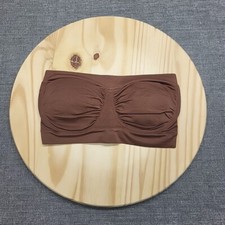 Breezies Women's Everyday Seamless Underwire Bandeau Bra Large Size Brown
