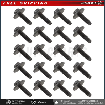 AUTOCPARTS M6-1.0 A2-70 M6x20-25 Stainless Steel Hex Flange Bolts Black Oxide