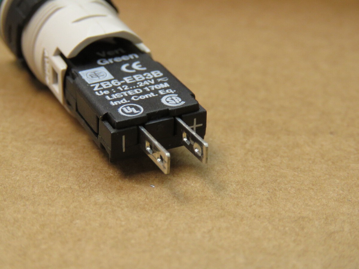 SCHNEIDER ZB6-EB3B ZB6EB3B VERT GREEN 16mm LED Panel Indicator