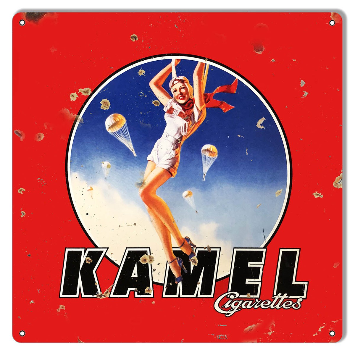 Vintage Style Metal Sign Kamel Cigarette Cigar 12x12