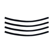 10" BLACK DOOR EDGE GUARD TRIM MOLDING PROTECTORS - Low Profile, No Paint Chips