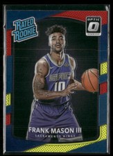 Frank Mason III 2017-18 Panini Donruss Optic #167 RC Red and Yellow