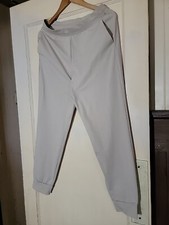 UNIQLO AIRism Stretch Jogger Pants Medium NATURAL BEIGE Tan Drawstring