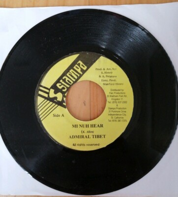 7inch* Admiral Tibet - Mi Nuh Hear * done di place Riddim 2002