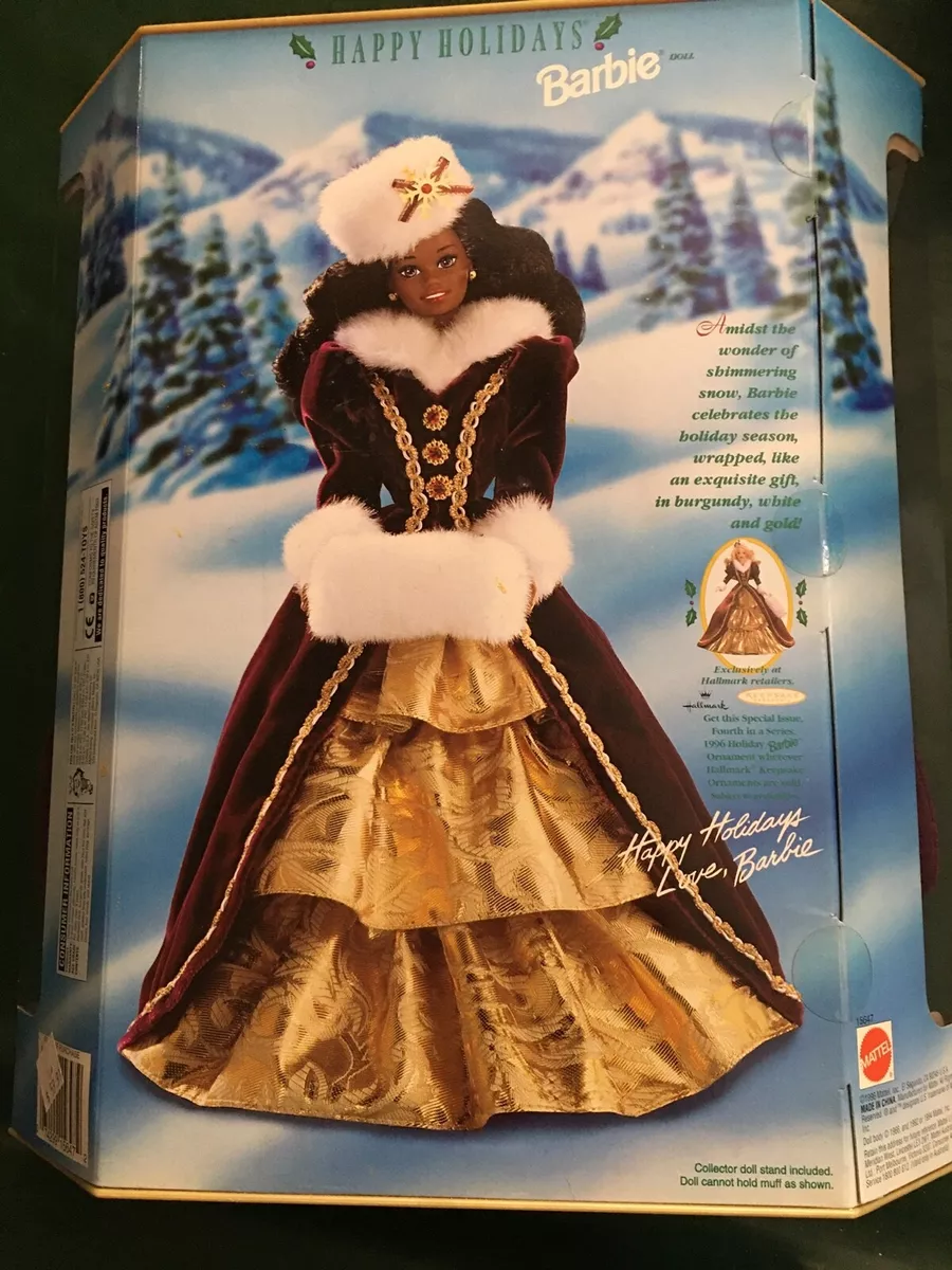 Mattel 1996 “Happy Holiday‘s” African American Barbie Doll