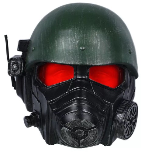 Gioco 1:1 Fallout 4 Veteran Ranger Casco Cosplay Maschera Completa Puntelli Resina Replica - Foto 7 di 12
