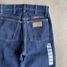Vintage Wrangler Jeans Slim Fit Indigo Women's Size 5x32 Deadstock W/ Tags