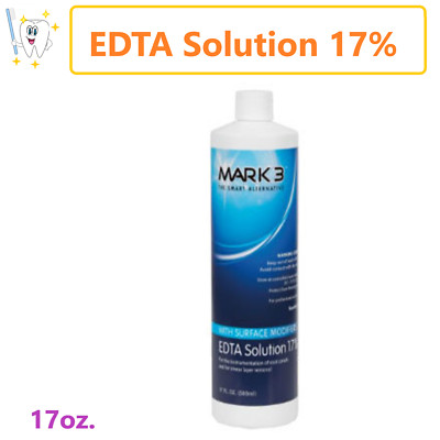 Mark3 Dental EDTA Solution 17% with Surface Modifiers (17oz Bottle) Made in USA
