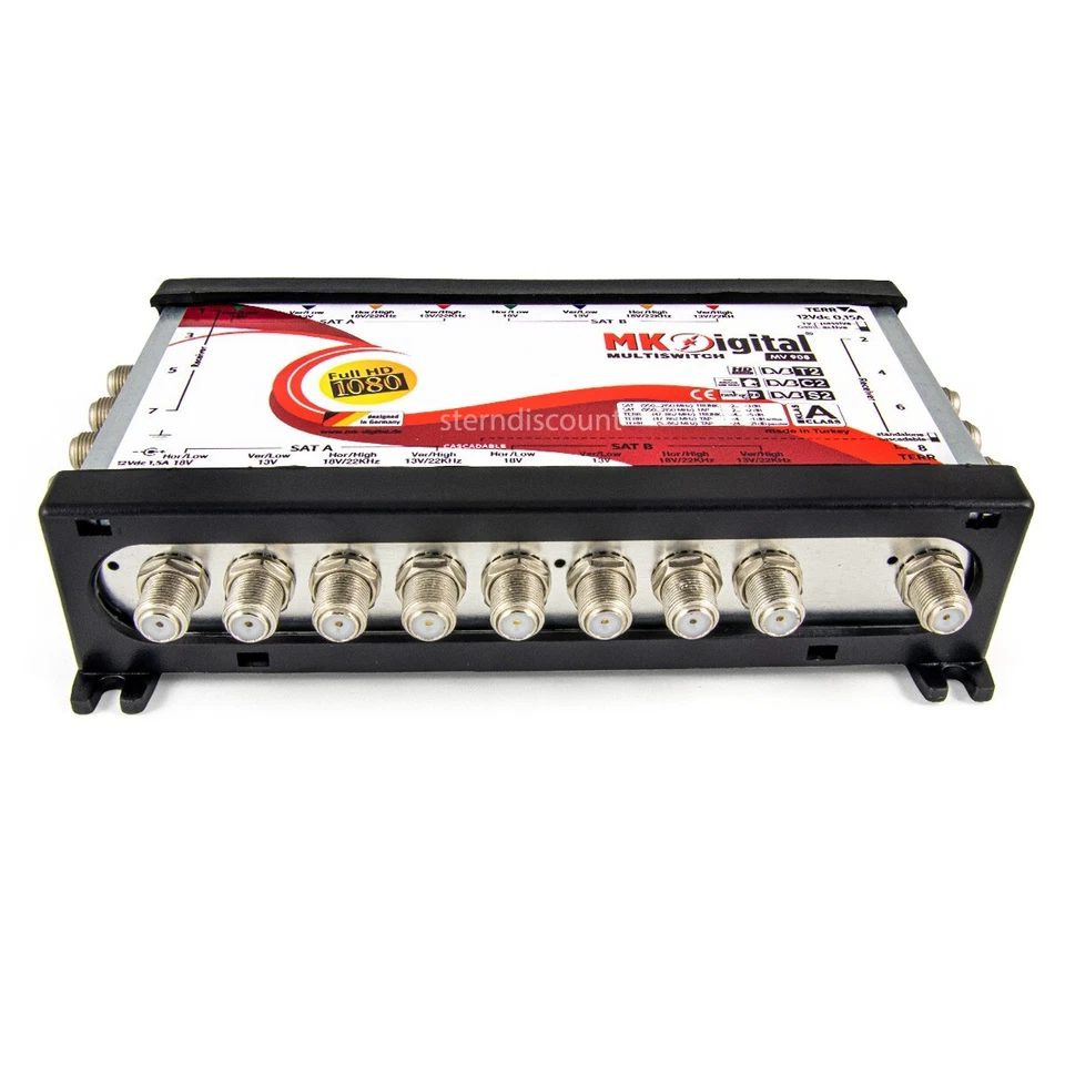 9/8 SAT Multischalter bis 8 Teilnehmer Verteiler Switch UHD 2 Satellit TV 4K HD - Bild 3 von 4