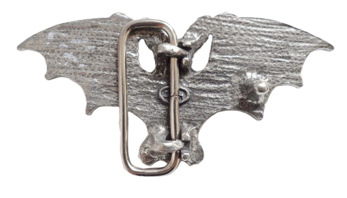 Vampire Bat Pewter Belt Buckle - Hand Made in the United  display picture 1