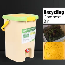 21L Recycle Composter Aerated Compost Bin Bokashi Bucket Kitchen Food Waste