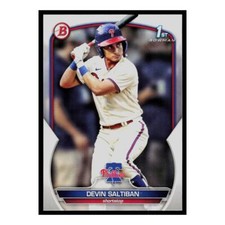 2023 Bowman Draft #BD-2 Devin Saltiban Rookie Phillies Baseball Card