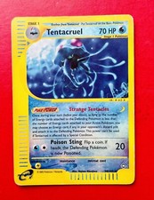 Lotto Carte Pokemon Tentacruel 38/147 Aquapolis Rara  Reverse
