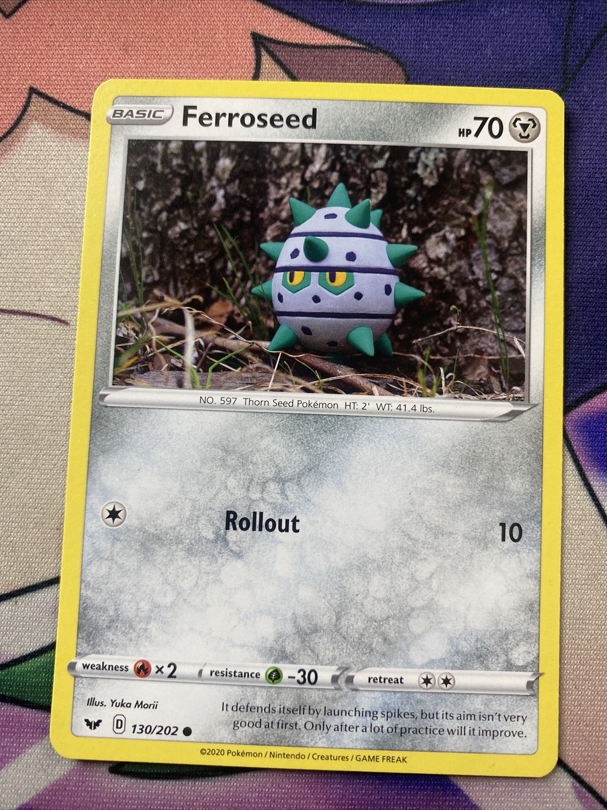 Pokemon TCG Sword and Shield Base Ferroseed 130/202