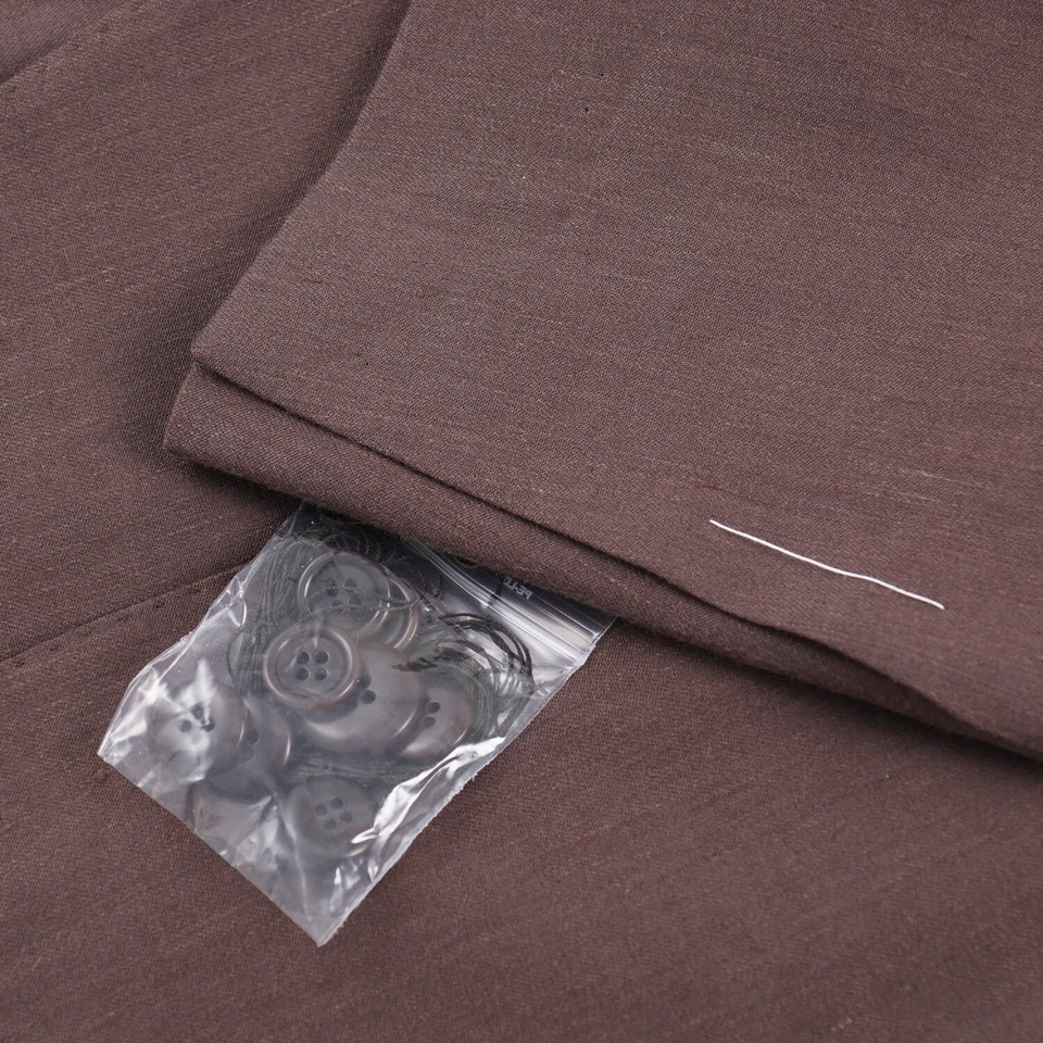 Abrigo Deportivo Luigi Borrelli Slim-Fit Deconstruido Lino y Lana 38R (Eu 48) Foto 4 de 4