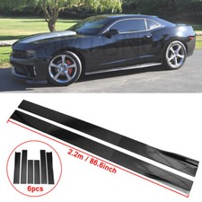 86.6 Side Skirts Extension Lip Rocker Panel For Chevy Camaro Lt Ls Ss 2010-2015