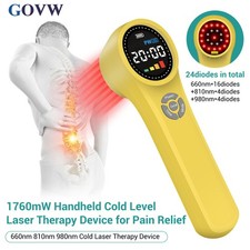 1760mW Physical Therapy 660nm 810nm 980nm Cold Laser LLLT Device for Pain Relief