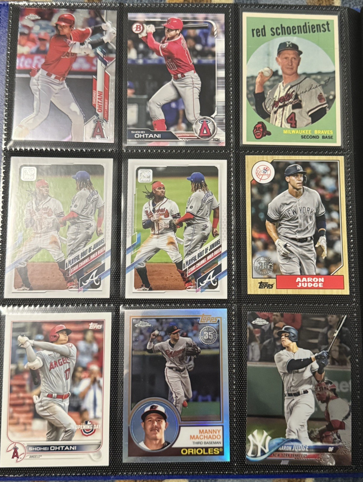     360 Card Baseball Binder 15+ Ohtani Auto Relic Topps Chrome Bowman RCs view 14