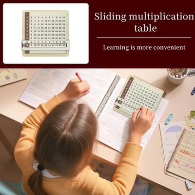 Wooden Multiplication Learning Board for Children Preschooler Math Learning