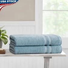 Quick Dry Extra Absorbent Bath Sheets Set 2 Piece Durable Towels Oeko-Tex New