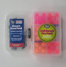 BnR Tackle Soft Bead Pro Trout Fishing Starter Kit, River Run Bait, Weights