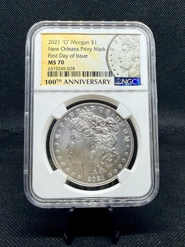 2021 ‘O’ Morgan Silver Dollar NGC MS70 First Day of Issue!  .999 Silver Morgan