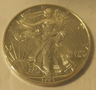 1993 US Silver Eagle in Coin Flip Circulated!!