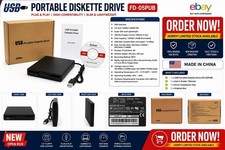 USB PORTABLE DISKETTE DRIVE FD-05PUB USB INTE...