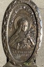 Christianity St. Therese Pray For Us Metal Plaque on Stand Pray For Us — photo 5