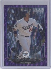 2013 Bowman Purple Ice 5/10 Adrian Gonzalez #176 0c6