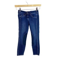 Goode Rider Girls Breech Knee Patch Denim Equestrian Jeans Horse Size 8 Riding