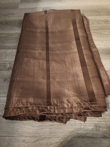 Brown Polyester Rectangle Tablecloth