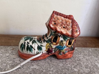 Vintage Derek Fowler Studio Nachtlicht Kinderzimmer Lampe Stiefel Schuh funktioniert Retro
