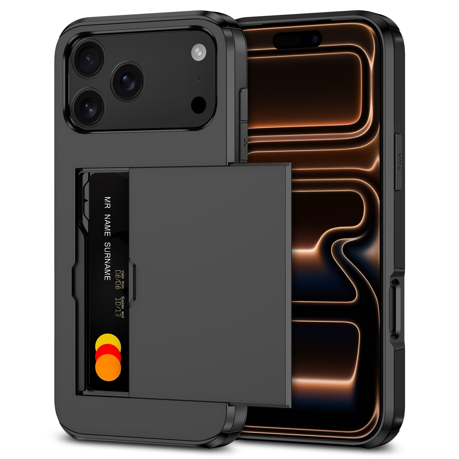 Coque iPhone 17 Pro fine anti-perte de cartes pour éviter les oublis