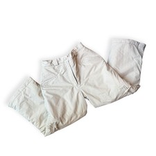 LL Bean Kids Ski Snow Pants Insulated Waterproof Zip Legs Beige Size 10