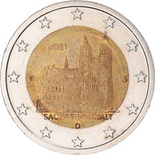 [#340051] Germany, 2 Euro, 2021, Karlsruhe, insert erroné, EF, Bi-Metal, lic