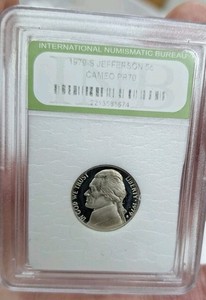 1979 S PROOF JEFFERSON NICKEL *** CAMEO PR 70  International Numismatic Bureau 