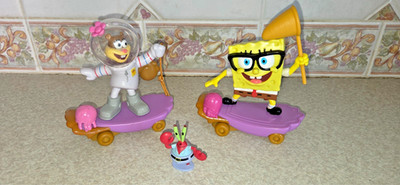 SPONGEBOB SCHWAMMKOPF SCHMETTERLINGSGLEITER & SANDWANGENGLEITER PLUS MR CRABS