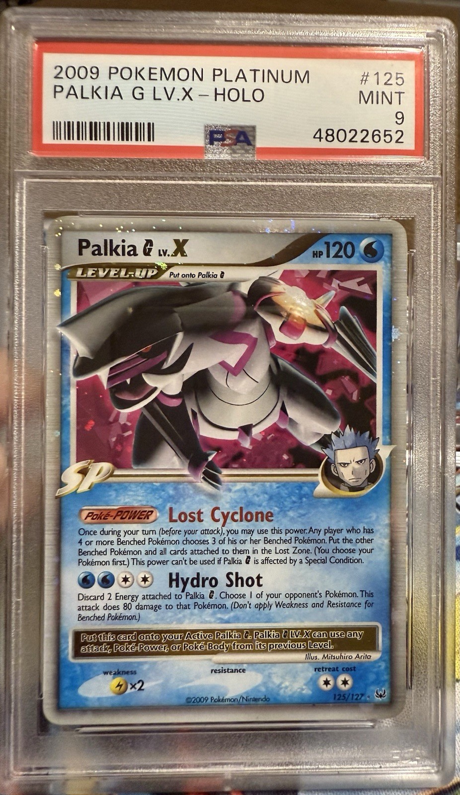Pokemon Platinum Palkia G LV x #125 Ultra Rare PSA 9