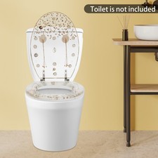 Transparent Toilet Seat Resin Toilet Seat Easy Clean Home Bathroom Shells Decor