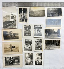 Lot 16 WWI WWII Military Army Snapshot Photo w German Front Victory Parade