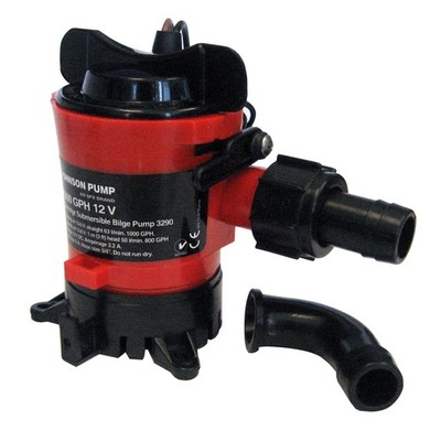 Johnson Pump 1000 GPH Bilge Pump 3/4'' 12V Dura Ports 32903 UPC 729321329033